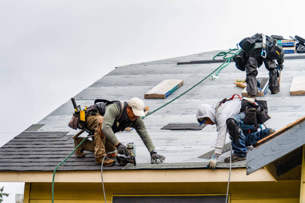 Professional Roof Installation technician working in Guilderland Center, NY